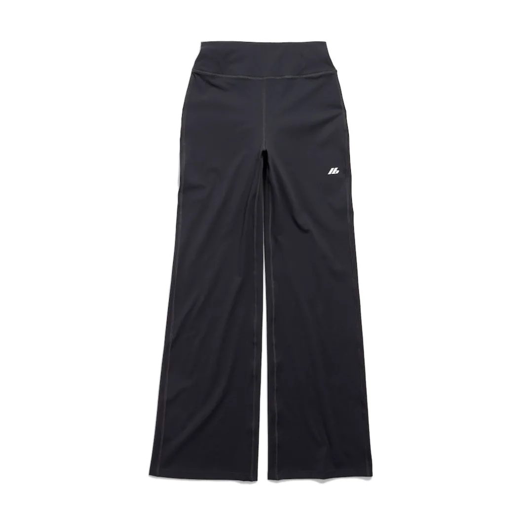 Women's Activewear Flared Slim Pants in Black