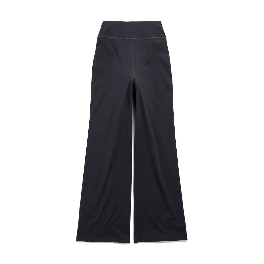 Women's Activewear Flared Slim Pants in Black