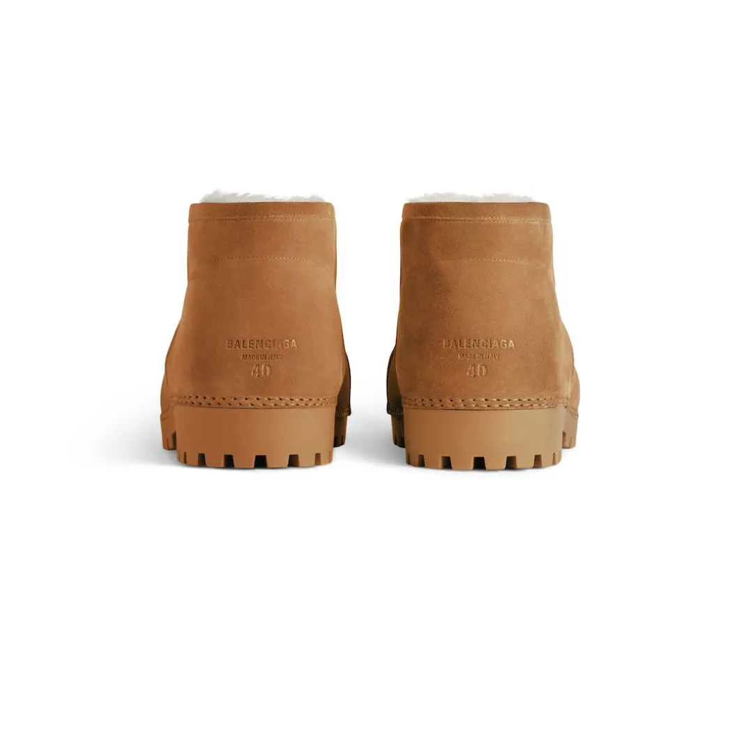 Women's Alaska Fur Bootie in Brown