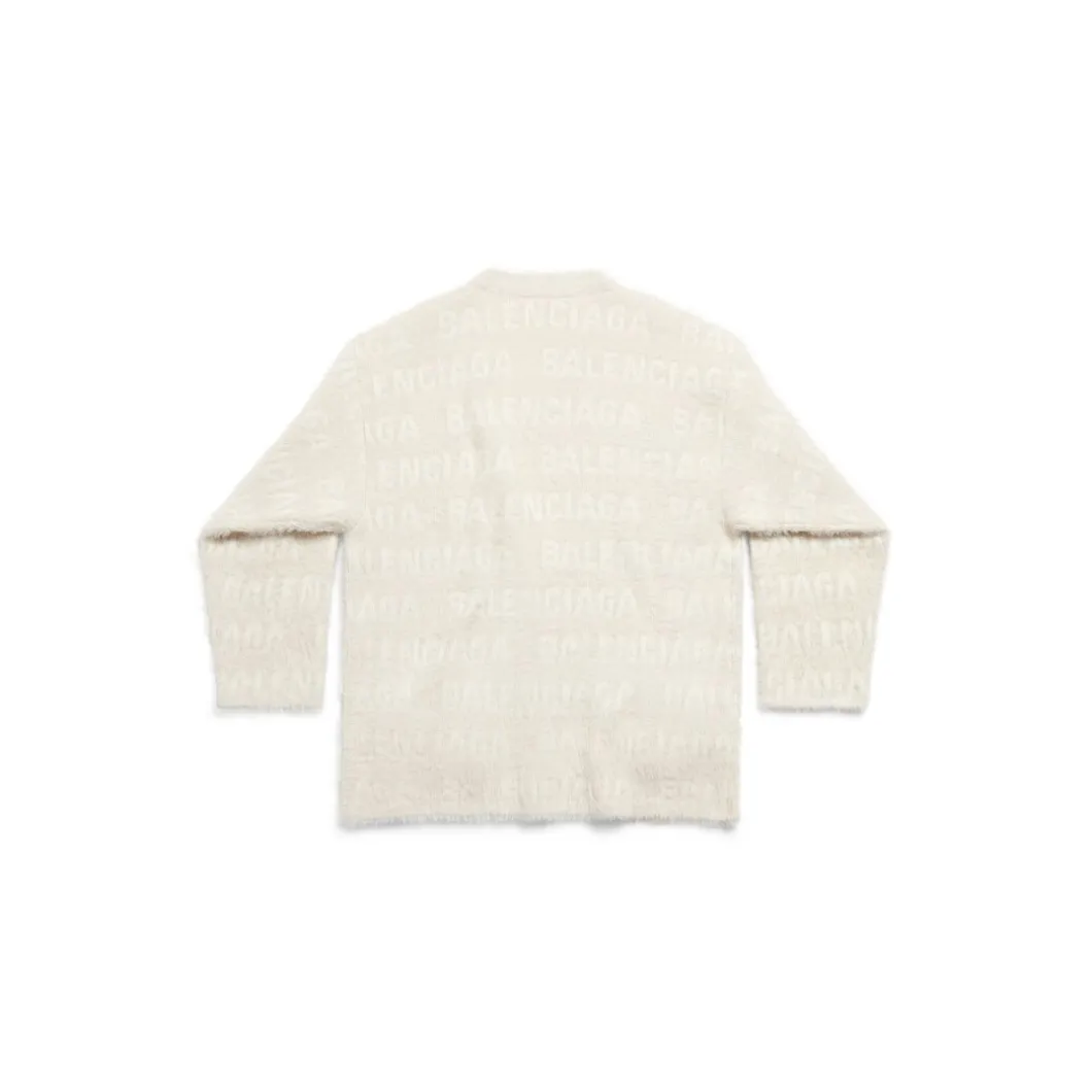 Women's Allover Furry Cardigan in Light Beige