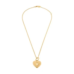 Women's Amour Heart Necklace in Gold