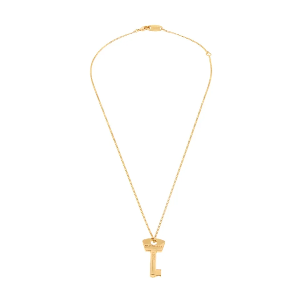 Women's Amour Key Necklace in Gold