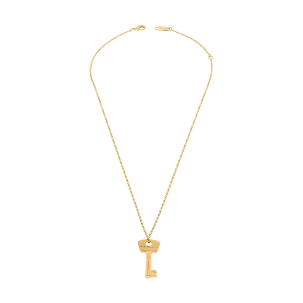 Women's Amour Key Necklace in Gold