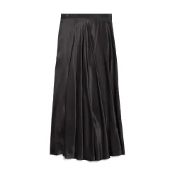 Women's Asymmetric Skirt  in Black