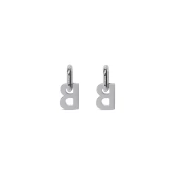 Women's B Chain Xl Earrings in Silver