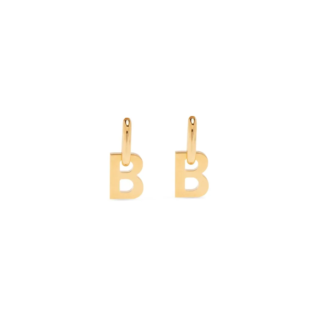 Women's B Chain Xl Earrings in Gold