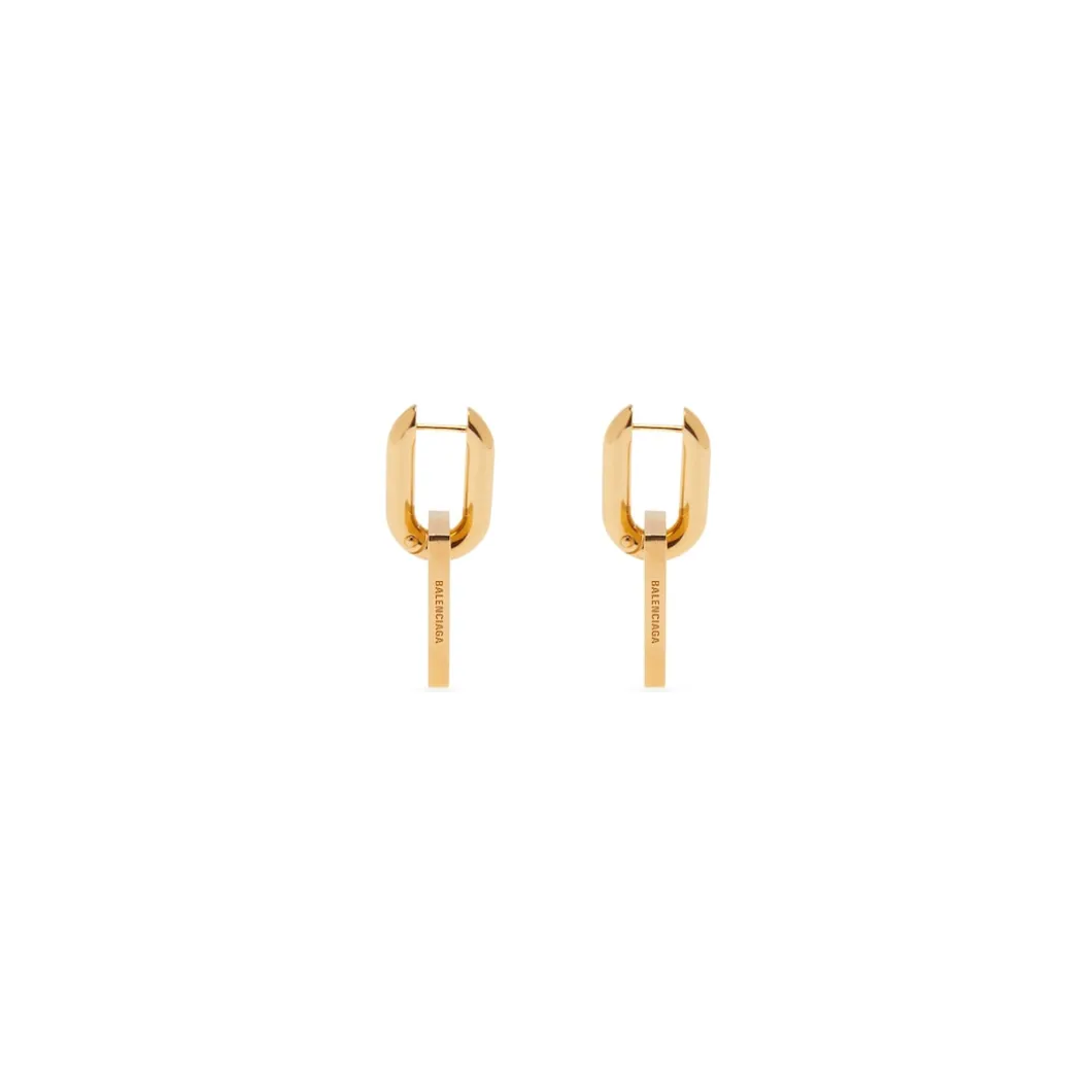 Women's B Chain Xl Earrings in Gold