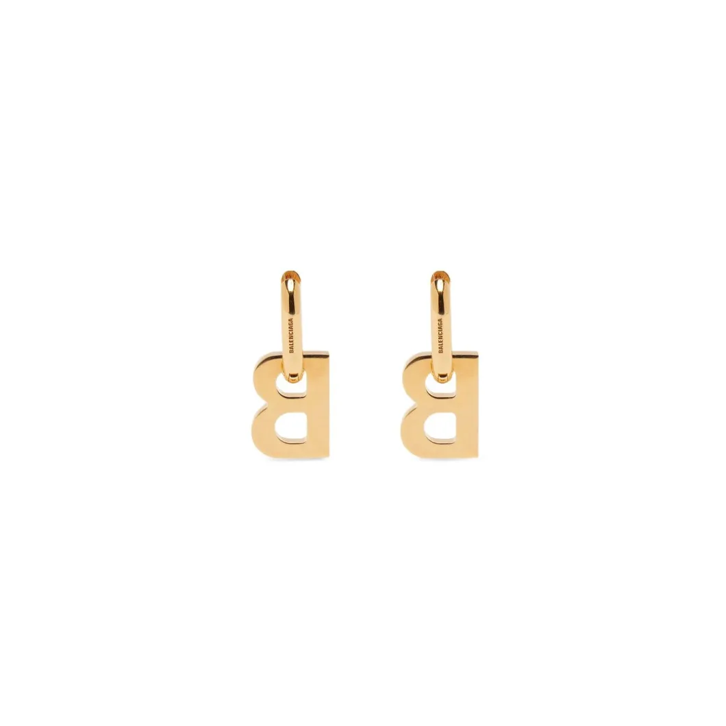 Women's B Chain Xl Earrings in Gold