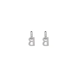 Women's B Chain Xs Earrings in Silver
