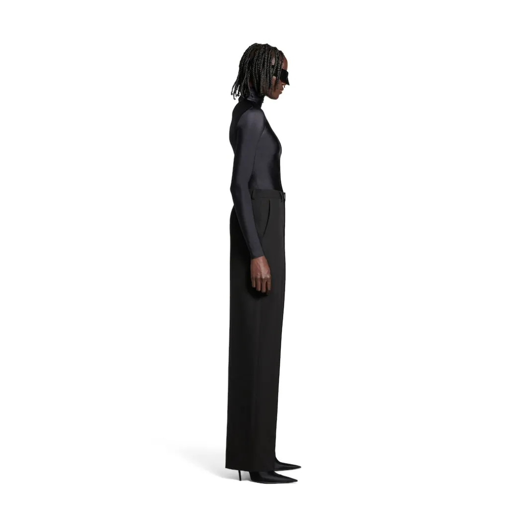 Women's Baggy Tailored Pants in Black