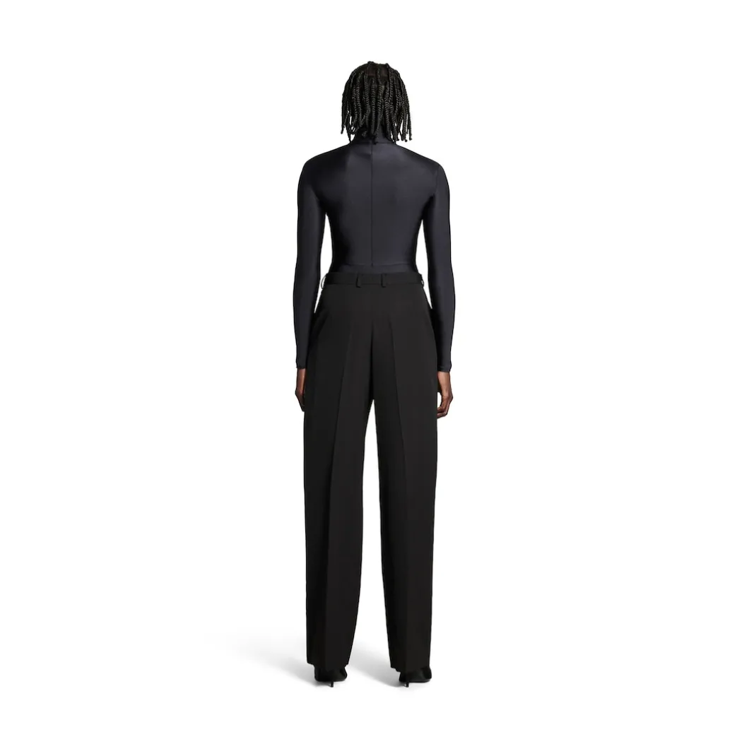 Women's Baggy Tailored Pants in Black