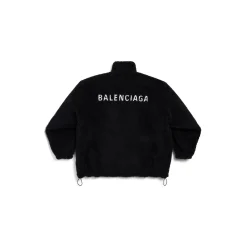 Women's Balenciaga Back Zip-up Jacket in Black