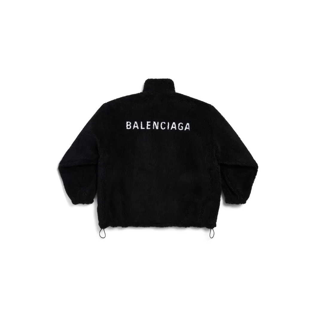 Women's Balenciaga Back Zip-up Jacket in Black