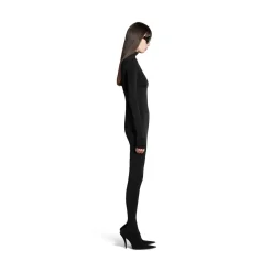Women's Balenciaga Long Sleeve Mini Dress in Black