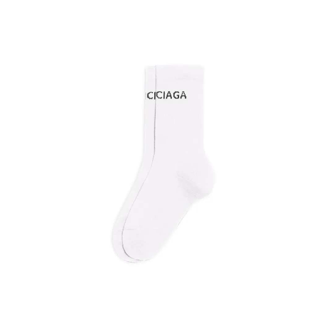 Women's Balenciaga Socks in White/black