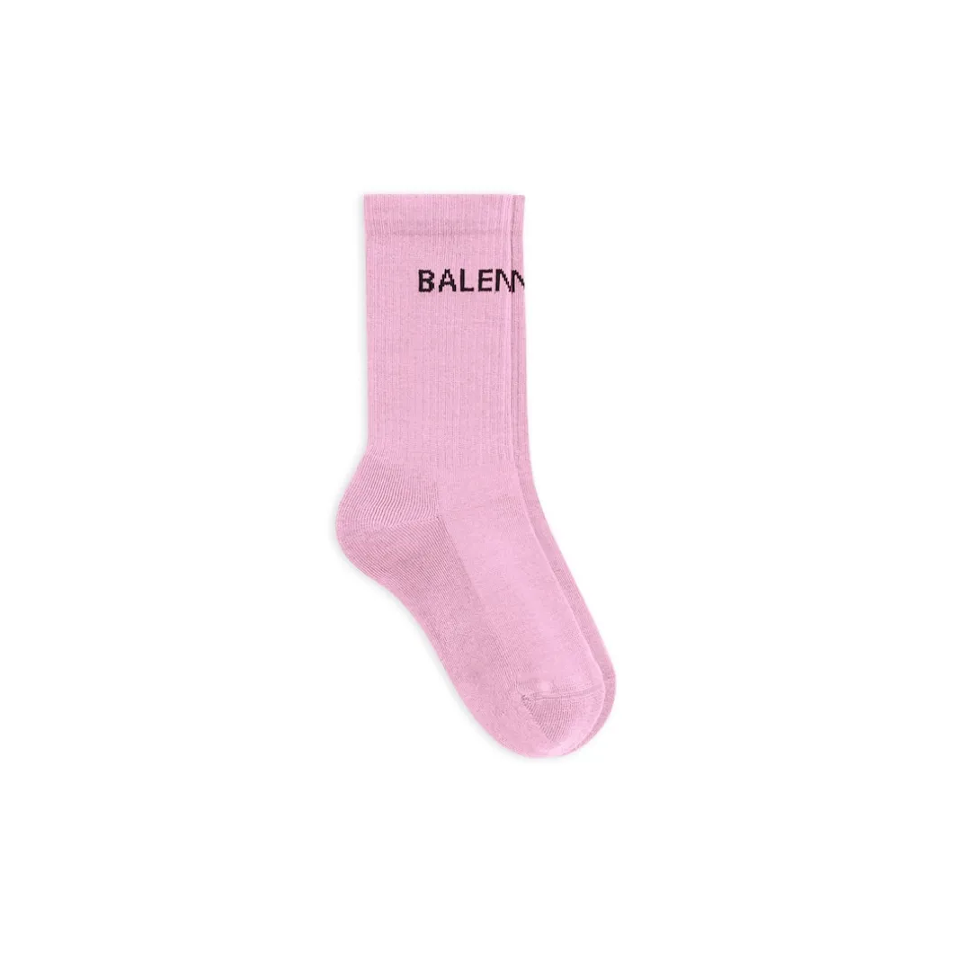 Women's Balenciaga Tennis Socks in Pink
