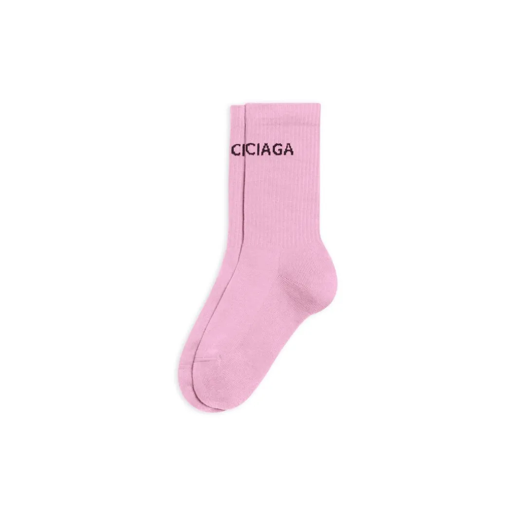 Women's Balenciaga Tennis Socks in Pink
