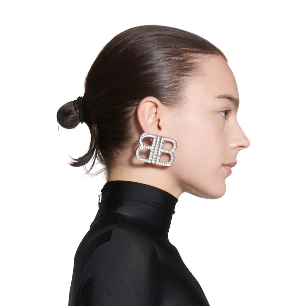 Women's Bb 2.0 Earrings in Silver