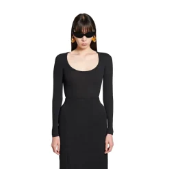 Women's Bb Garderobe Décolleté Top in Black