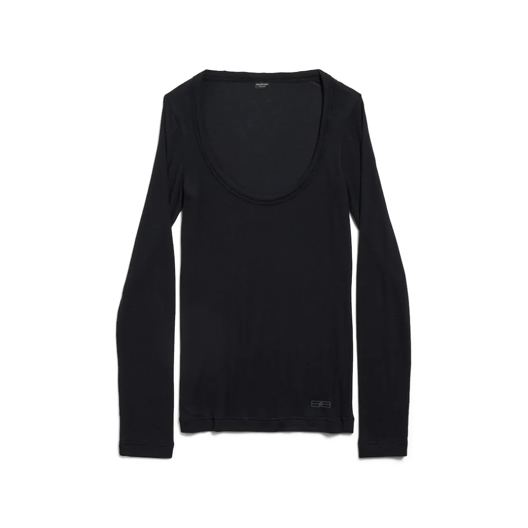 Women's Bb Garderobe Décolleté Top in Black