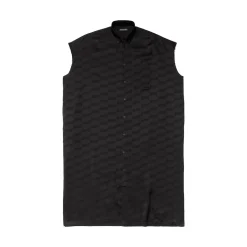 Women's Bb Monogram Rawcut Dress in Black