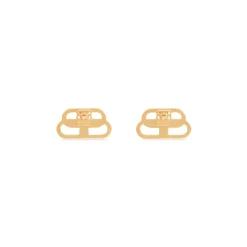 Women's Bb S Stud Earrings in Gold