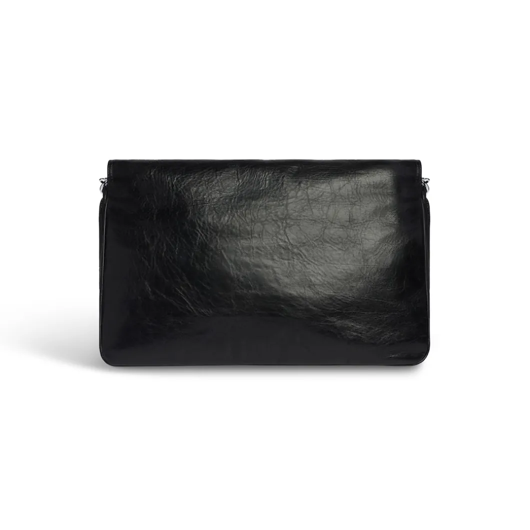 Women's Bb Soft Large Flap Bag in Black