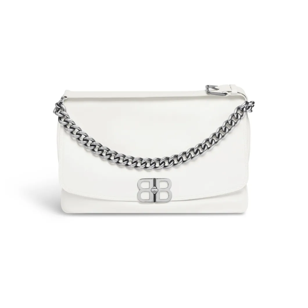 Women's Bb Soft Large Flap Bag in Optic White