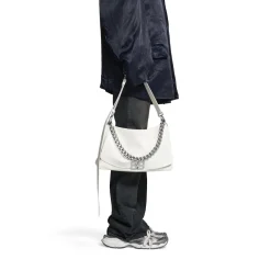 Women's Bb Soft Large Flap Bag in Optic White