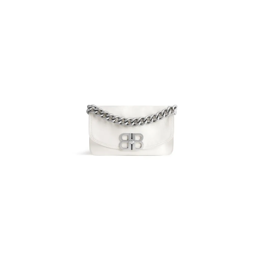 Women's Bb Soft Small Flap Bag in Optic White