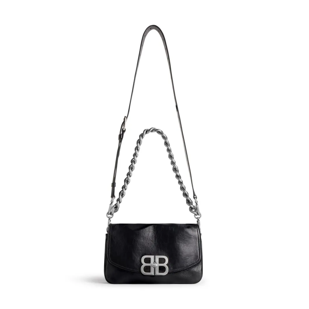 Women's Bb Soft Small Flap Bag in Black