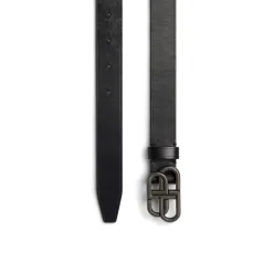 Women's Bb Thin Belt in Black