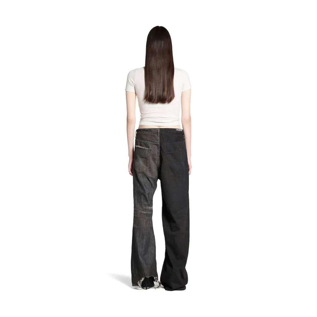 Women's Beverly Hills T-shirt Fitted in Off White/black