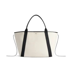 Women's Biarritz Large Tote Bag  in Beige/black