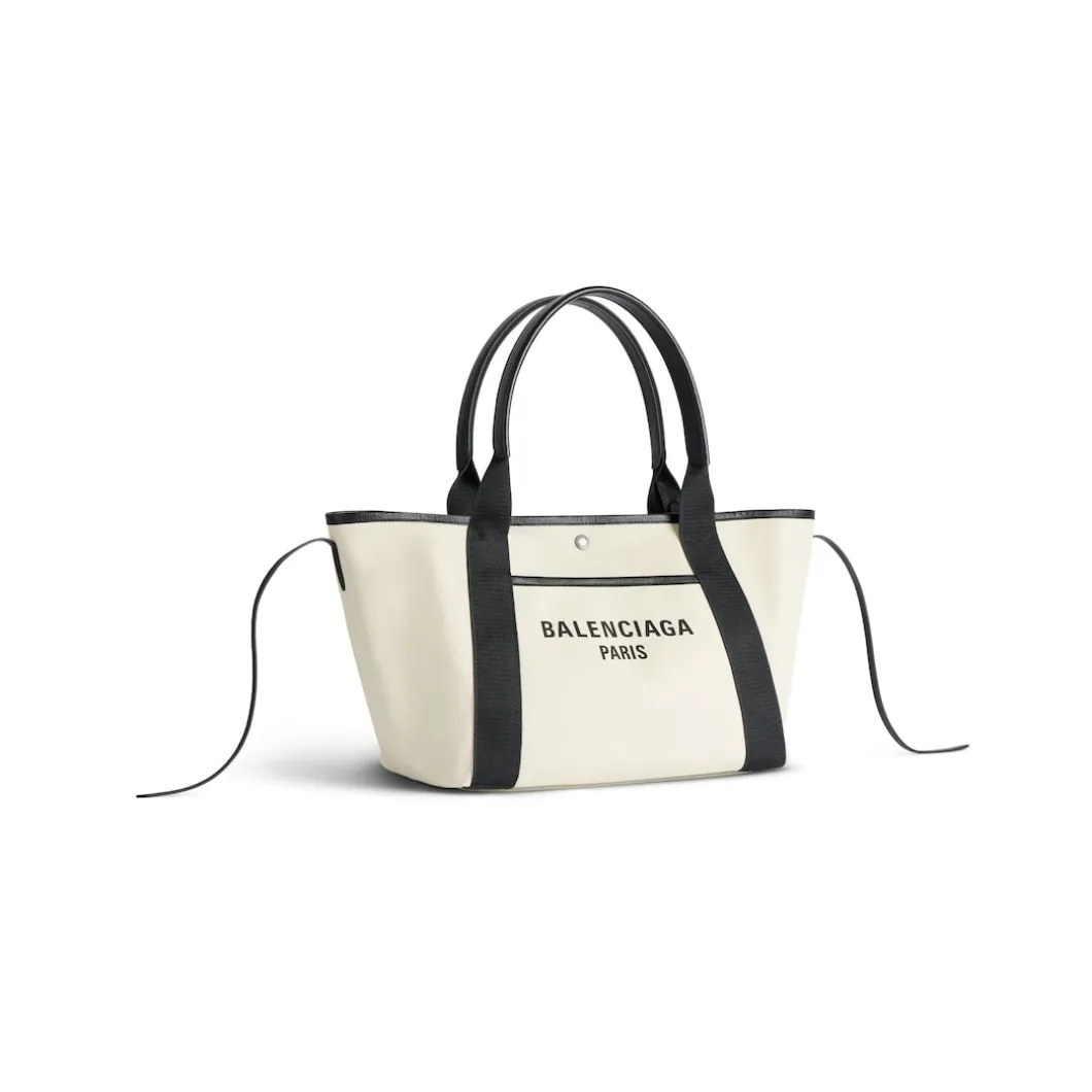 Women's Biarritz Medium Tote Bag in Beige/black