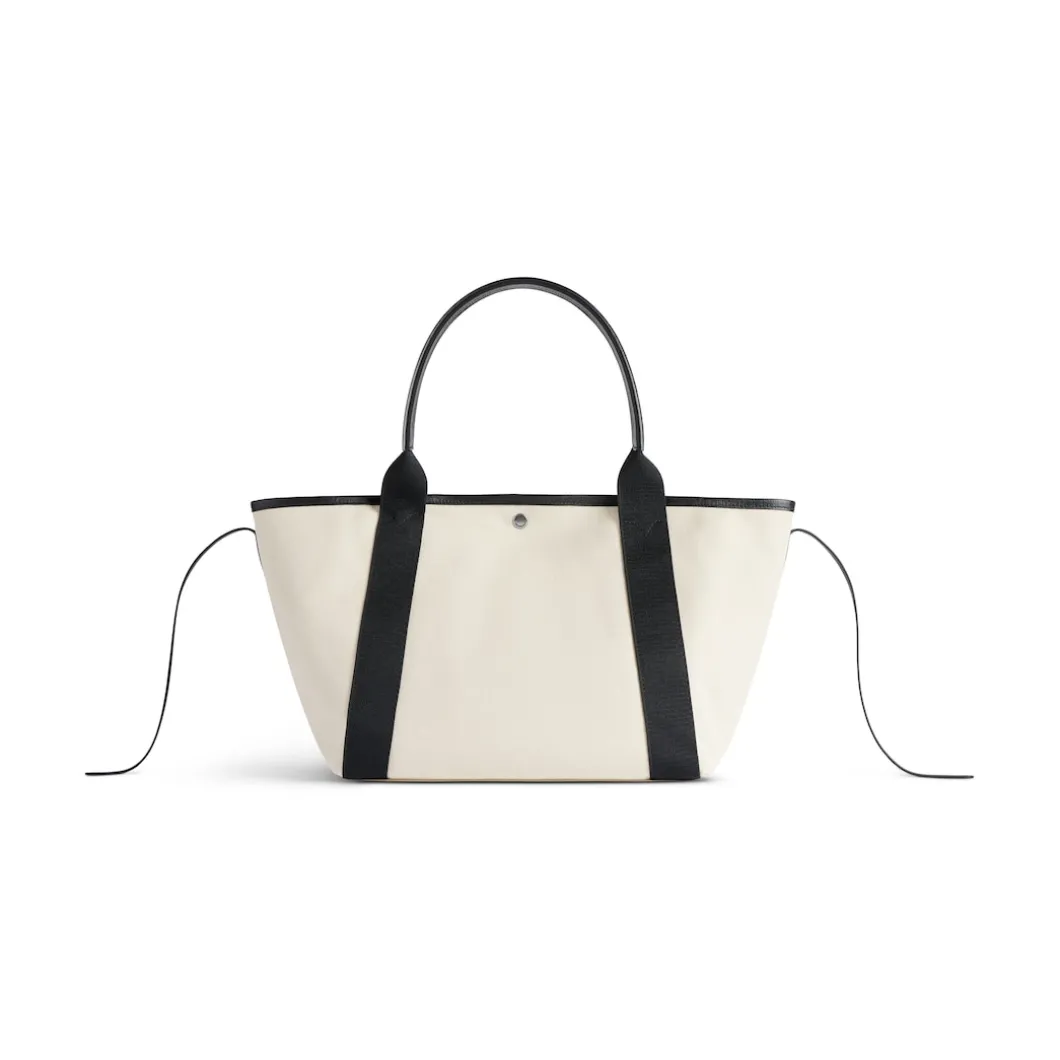 Women's Biarritz Medium Tote Bag in Beige/black