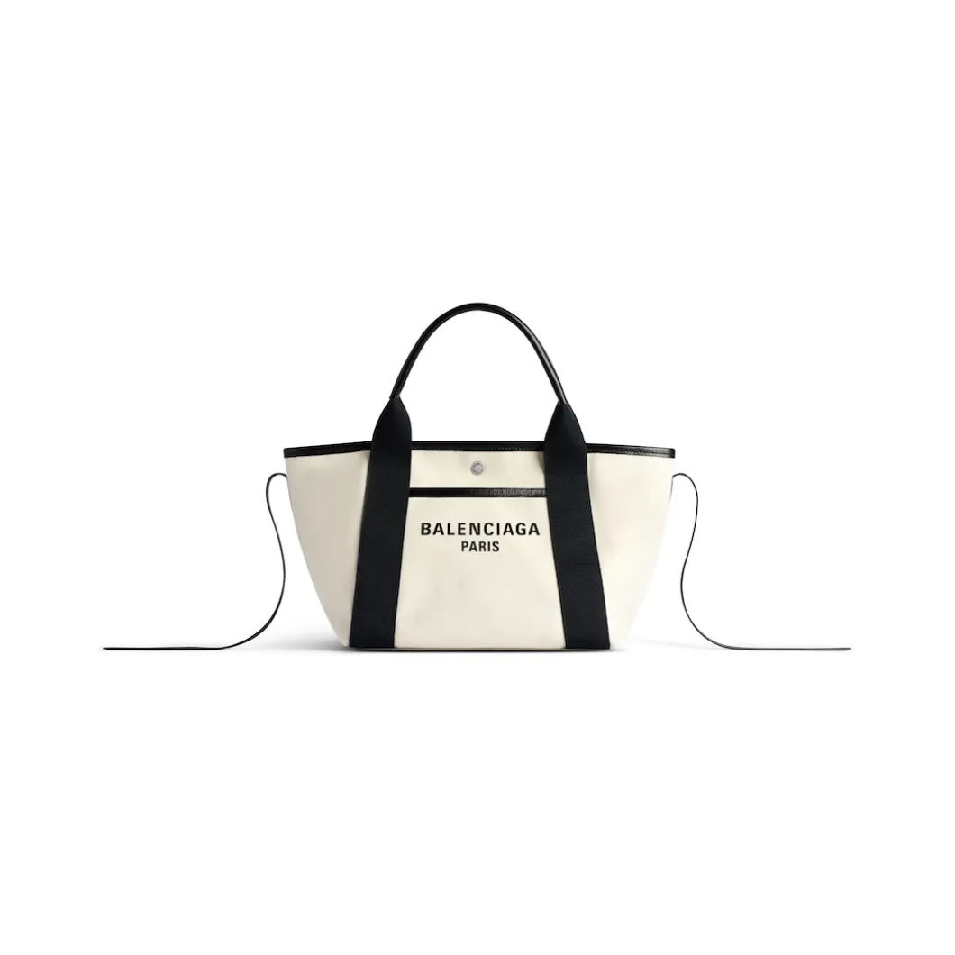 Women's Biarritz Small Tote Bag in Beige/black