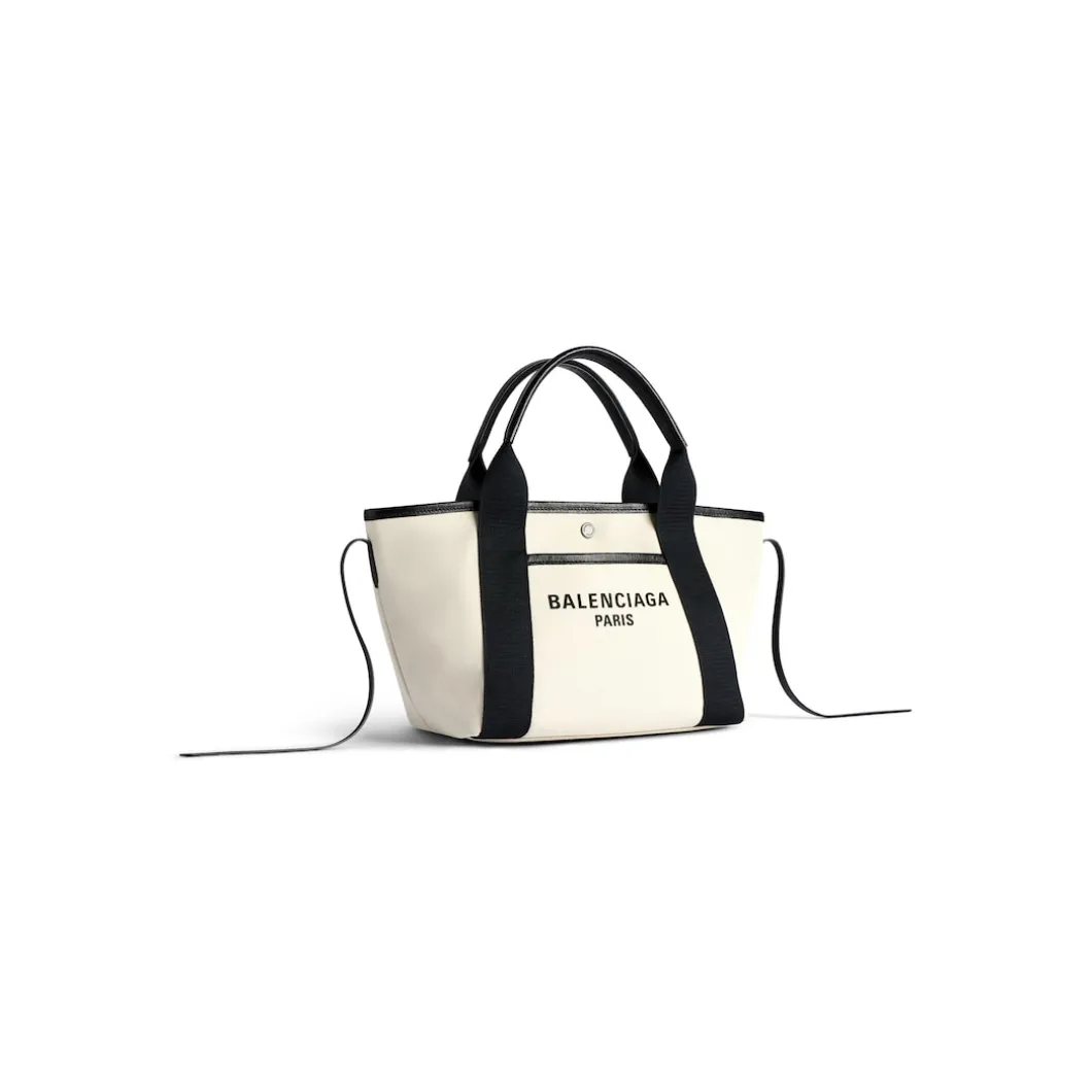 Women's Biarritz Small Tote Bag in Beige/black