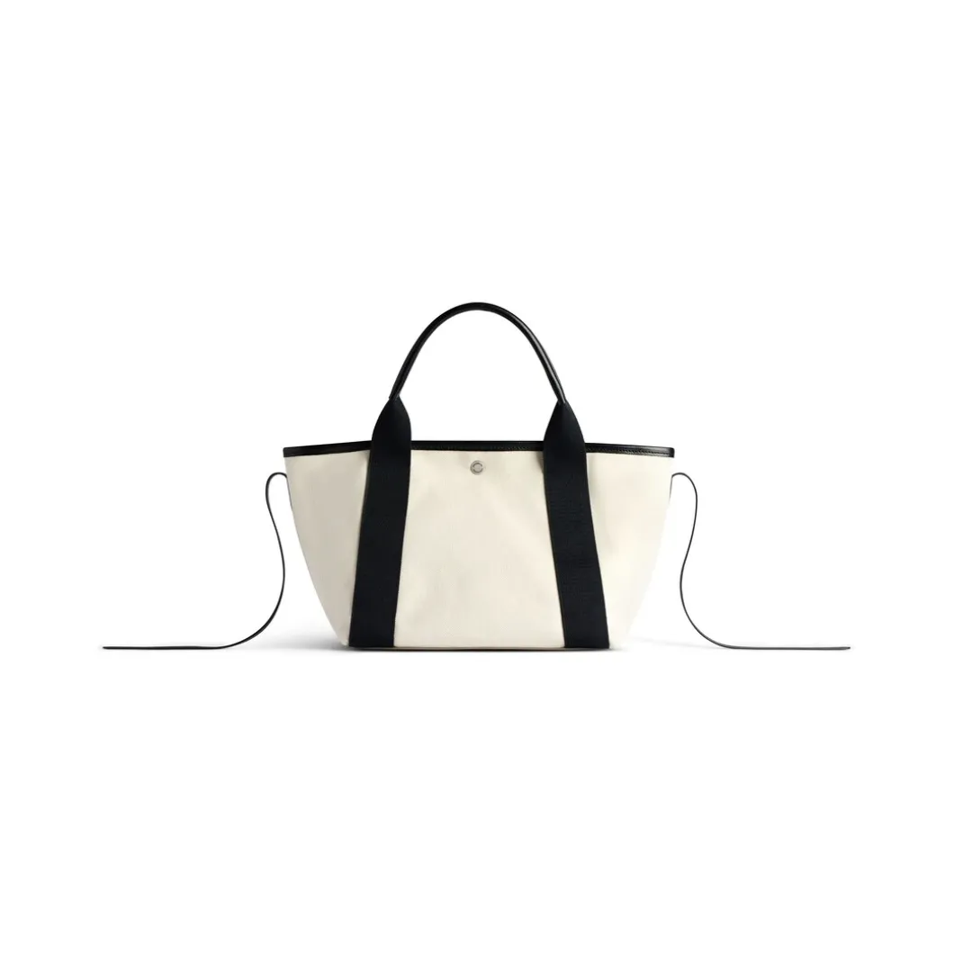 Women's Biarritz Small Tote Bag in Beige/black