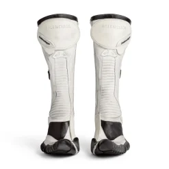 Women's Biker 90mm Bootie in White/beige/ Black