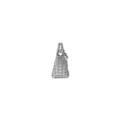 Women's Bistro Xs Basket With Strap In Mirror Fabric in Silver