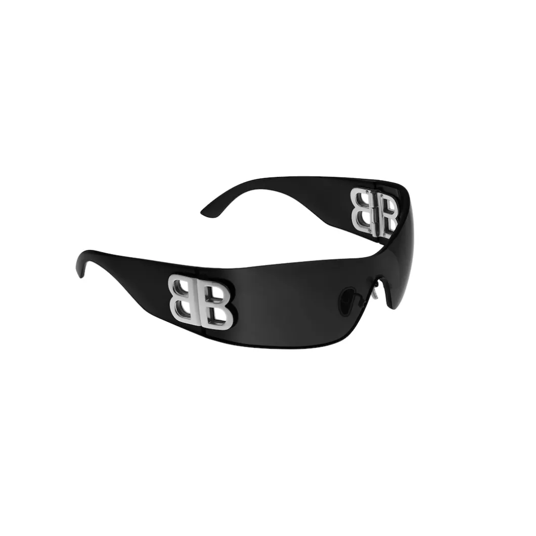 Women's Bossy Mask Sunglasses in Black
