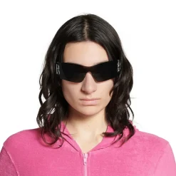 Women's Bossy Mask Sunglasses in Black