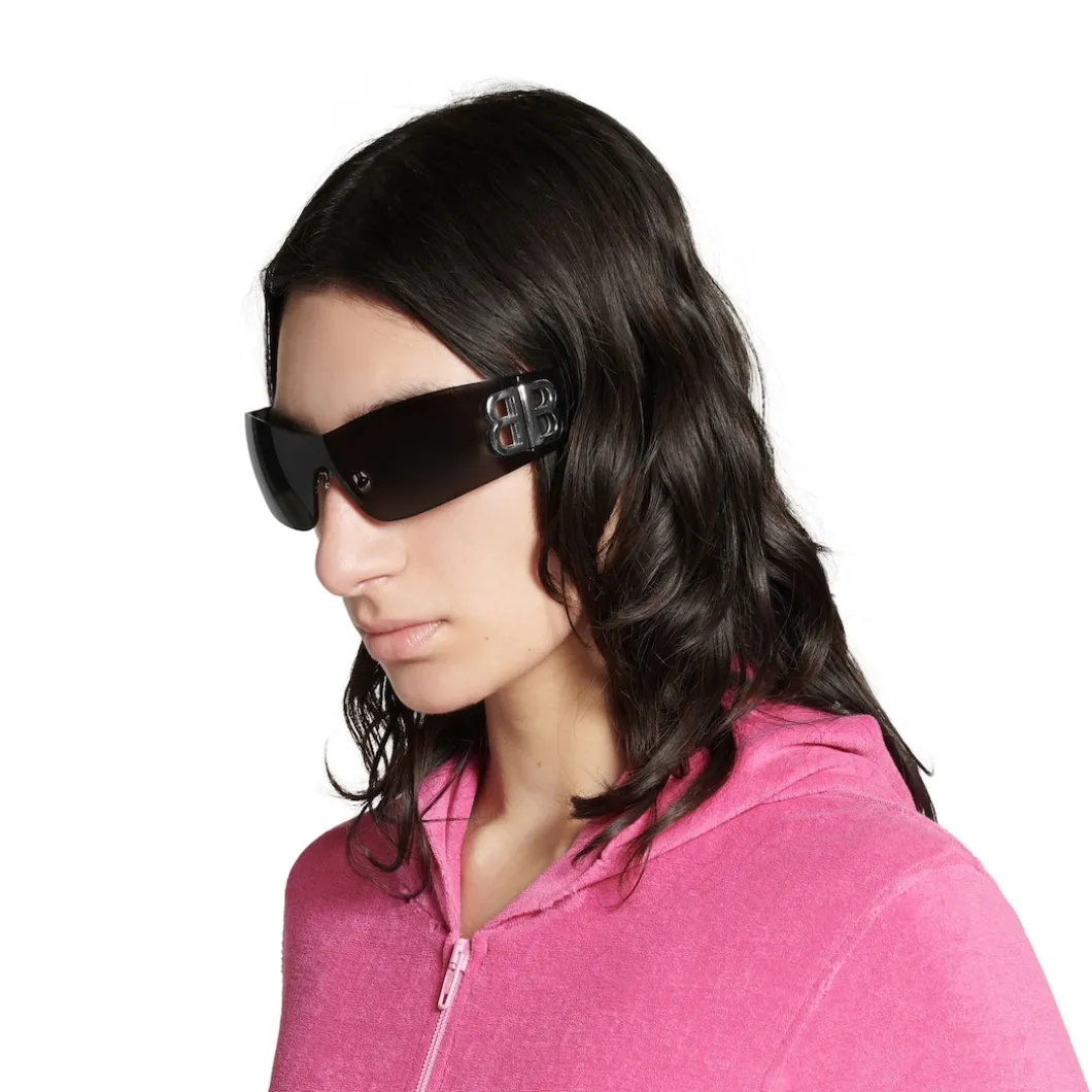 Women's Bossy Mask Sunglasses in Black