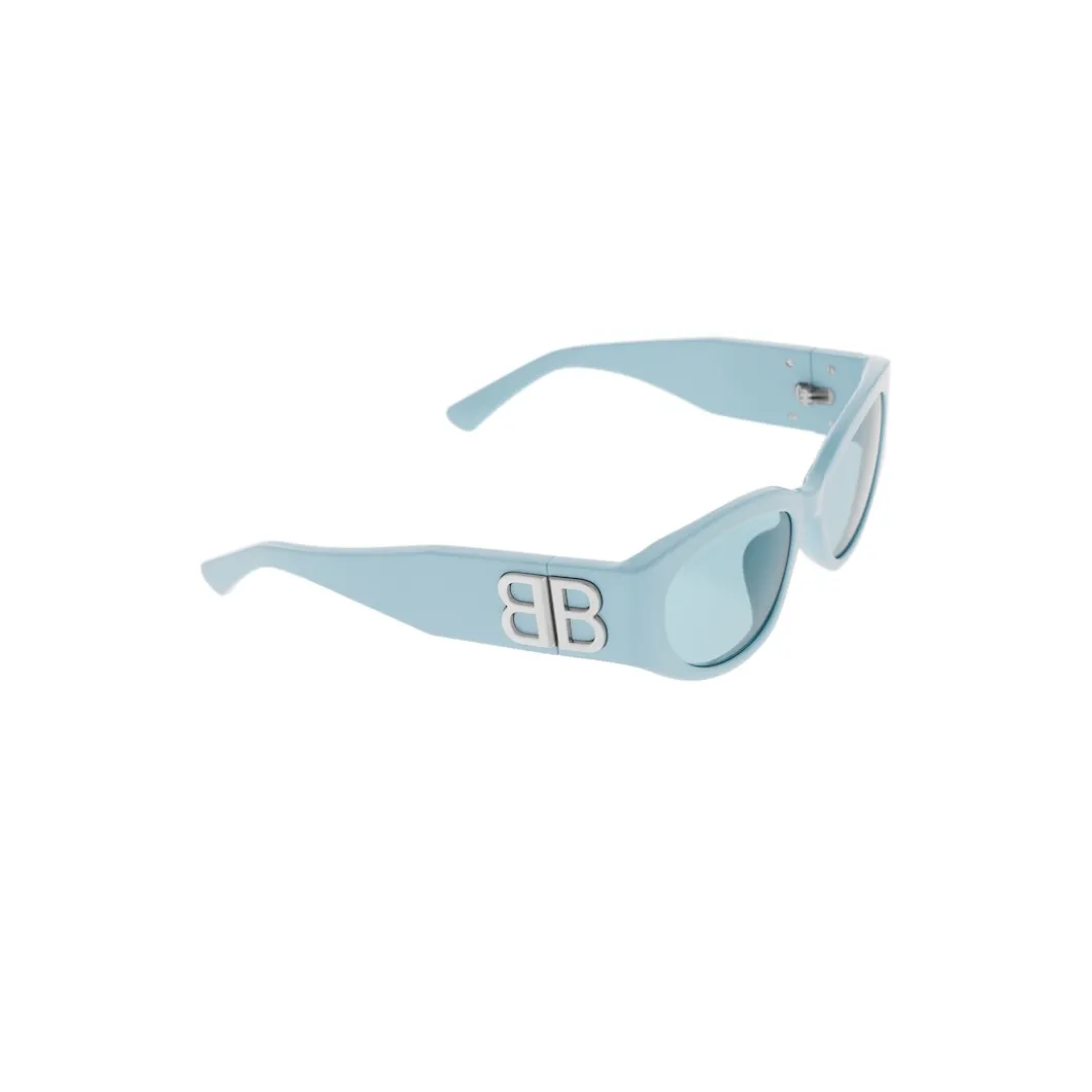 Women's Bossy Round Af Sunglasses in Light Blue