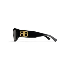 Women's Bossy Round Af Sunglasses  in Black