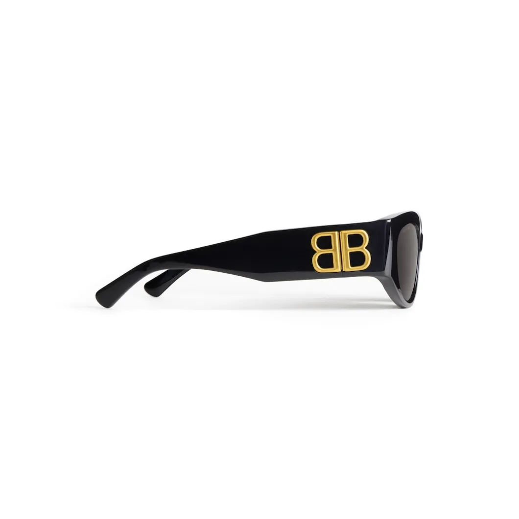 Women's Bossy Round Af Sunglasses in Black