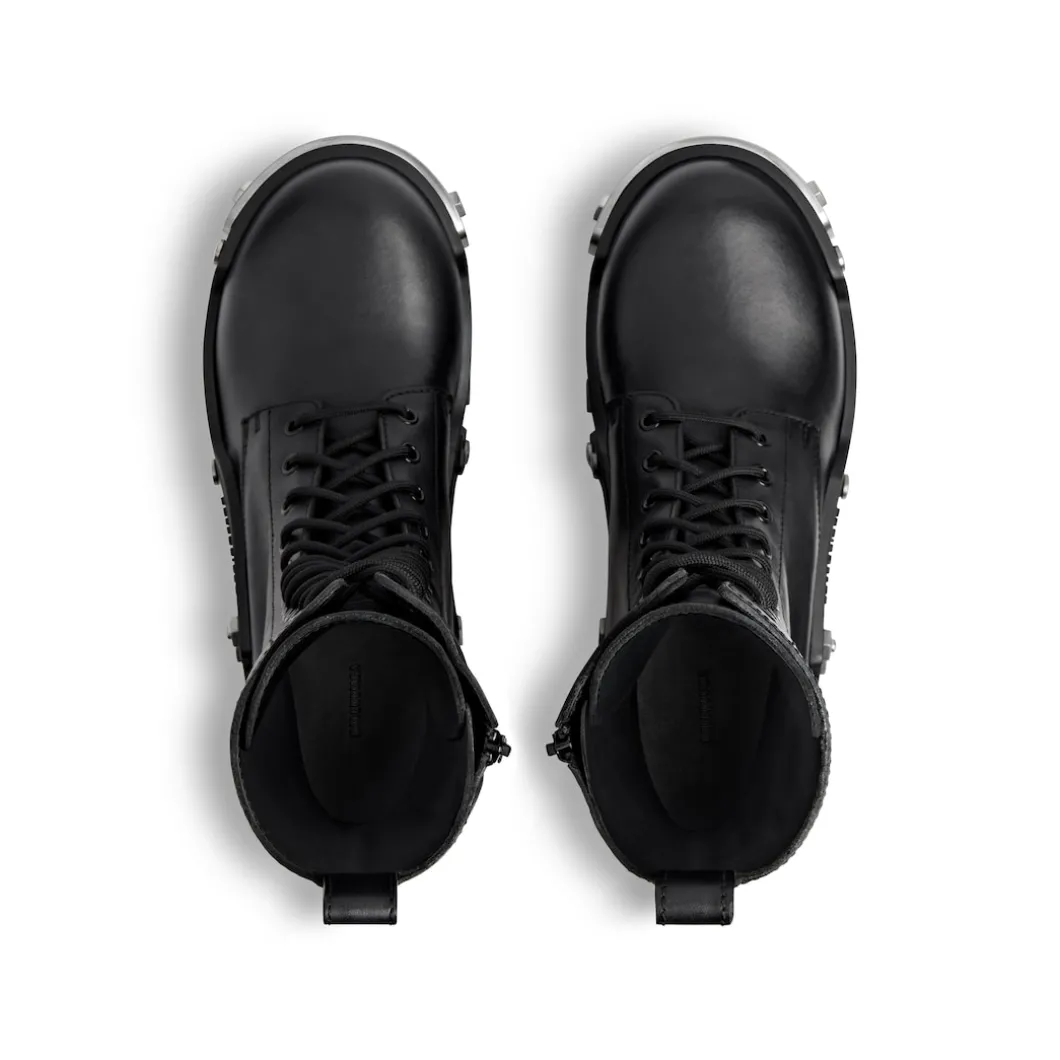 Women's Bulldozer Lace-up Boot in Black