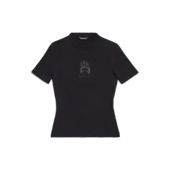 Women's Burning Unity T-shirt Fitted in Black