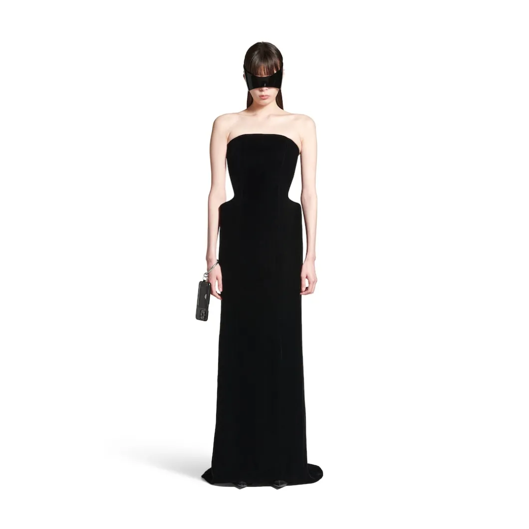 Women's Bustier Gown in Black